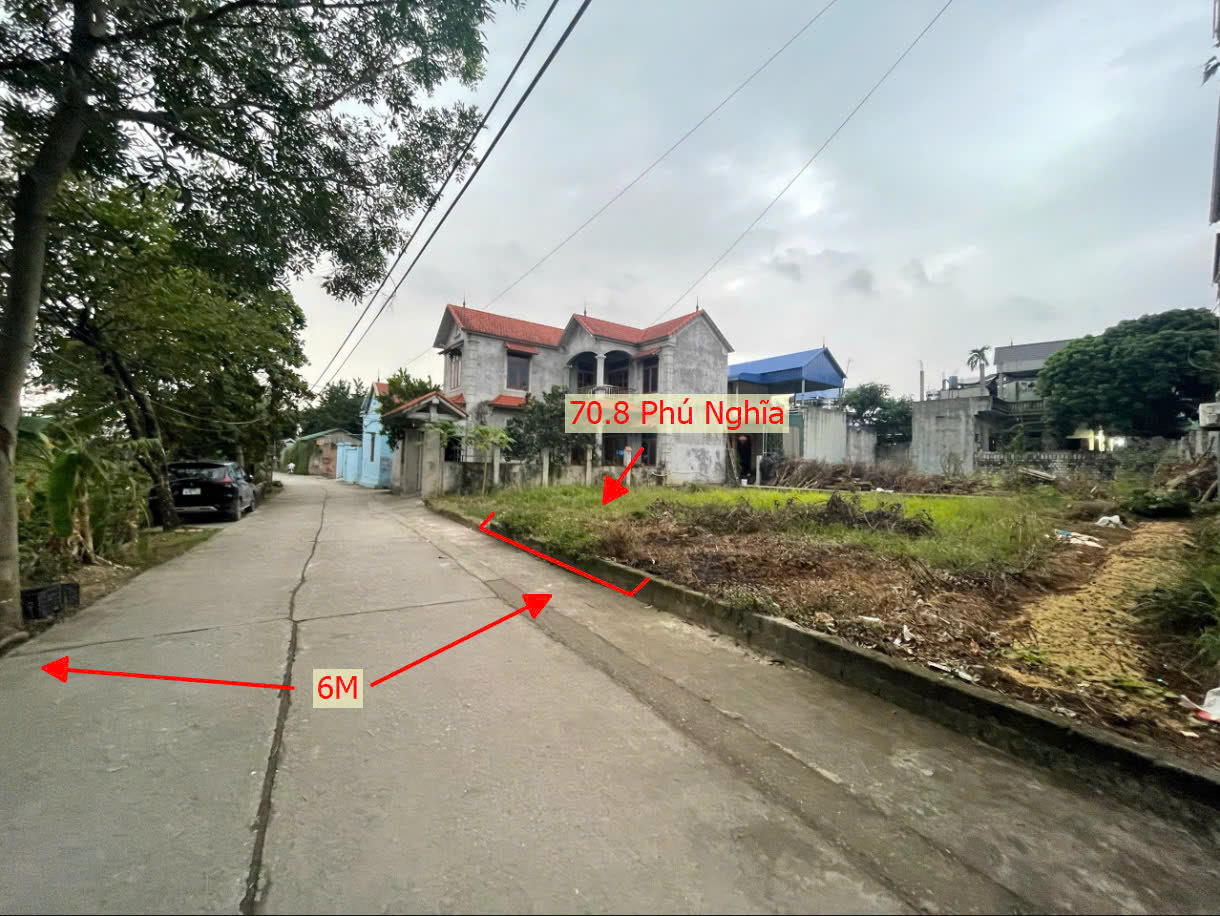 Hình ảnh Bán Đất Phú Nghĩa Ô Tô Đỗ Tận Đất Ngay Sát Mặt Đường Kinh Doanh QL6A Tại Phú Nghĩa Chương Mỹ 