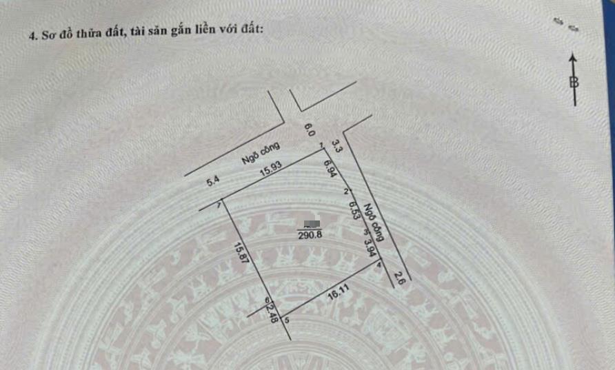 Hình ảnh Bán Lô Góc 2 Mặt Tiền 290.8m Tại Đại Yên Ô Tô Vào Tận Đất Sát Đường Nguyễn Văn Trỗi 