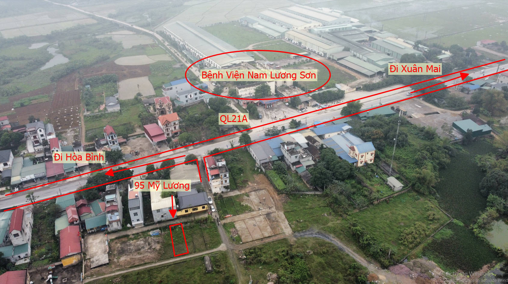 Hình ảnh Đất Đấu Giá Mỹ Lương Làn 2 QL21A Ô Tô Vào Tận Đất Đối Diện Bệnh Viện Nam Lương Sơn 