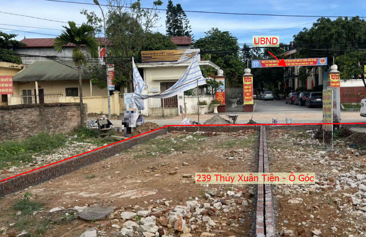 Hình ảnh Bán Thửa Đất 239m Tại Thủy Xuân Tiên Mặt Trục Chính Liên Xã Đối Diện UBND Xã Thủy Xuân Tiên 