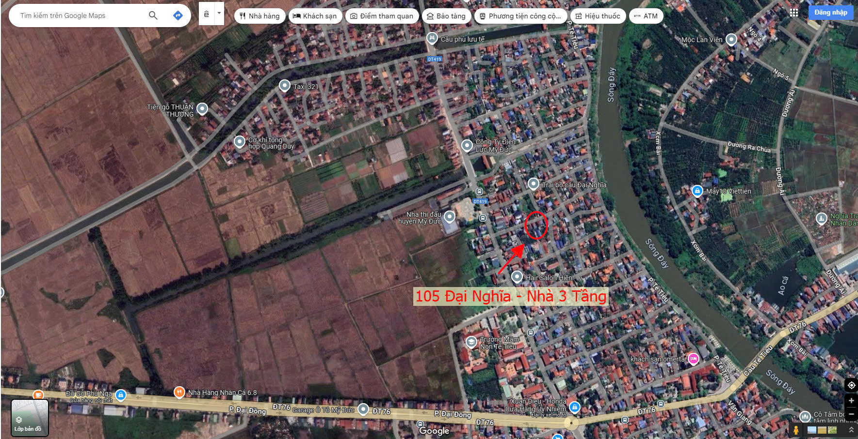 Hình ảnh Bán Nhà 3 Tầng 2 Mặt Tiền Sát Trục Kinh Doanh Ngay Trung Tâm Thị Trấn Đại Nghĩa Mỹ Đức 