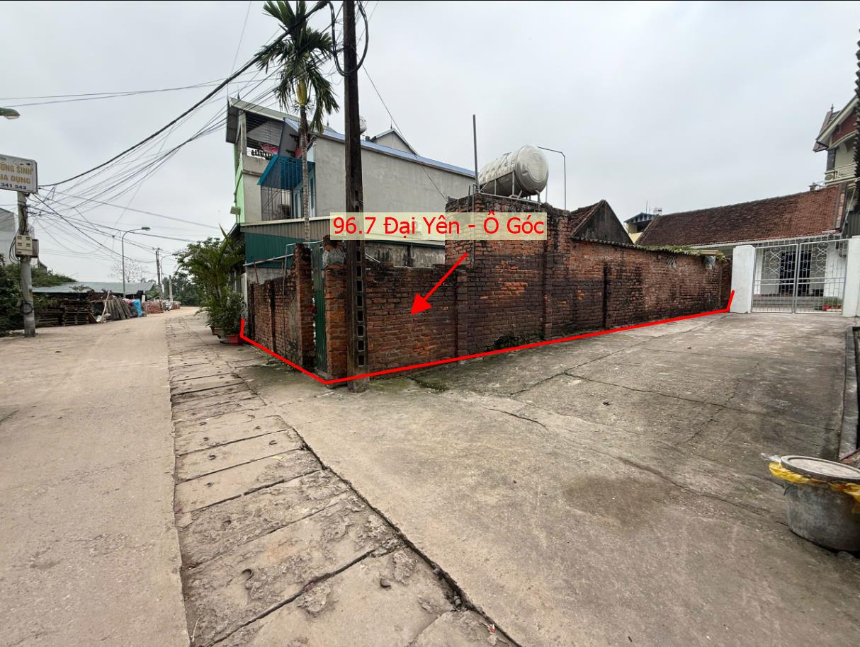 Hình ảnh Bán Lô Góc 2 Mặt Tiền 96.7m Tại Đại Yên Ô Tô Đỗ Tận Đất Ngay Sát Đường TL419 Và Đường Nguyễn Văn Trỗi