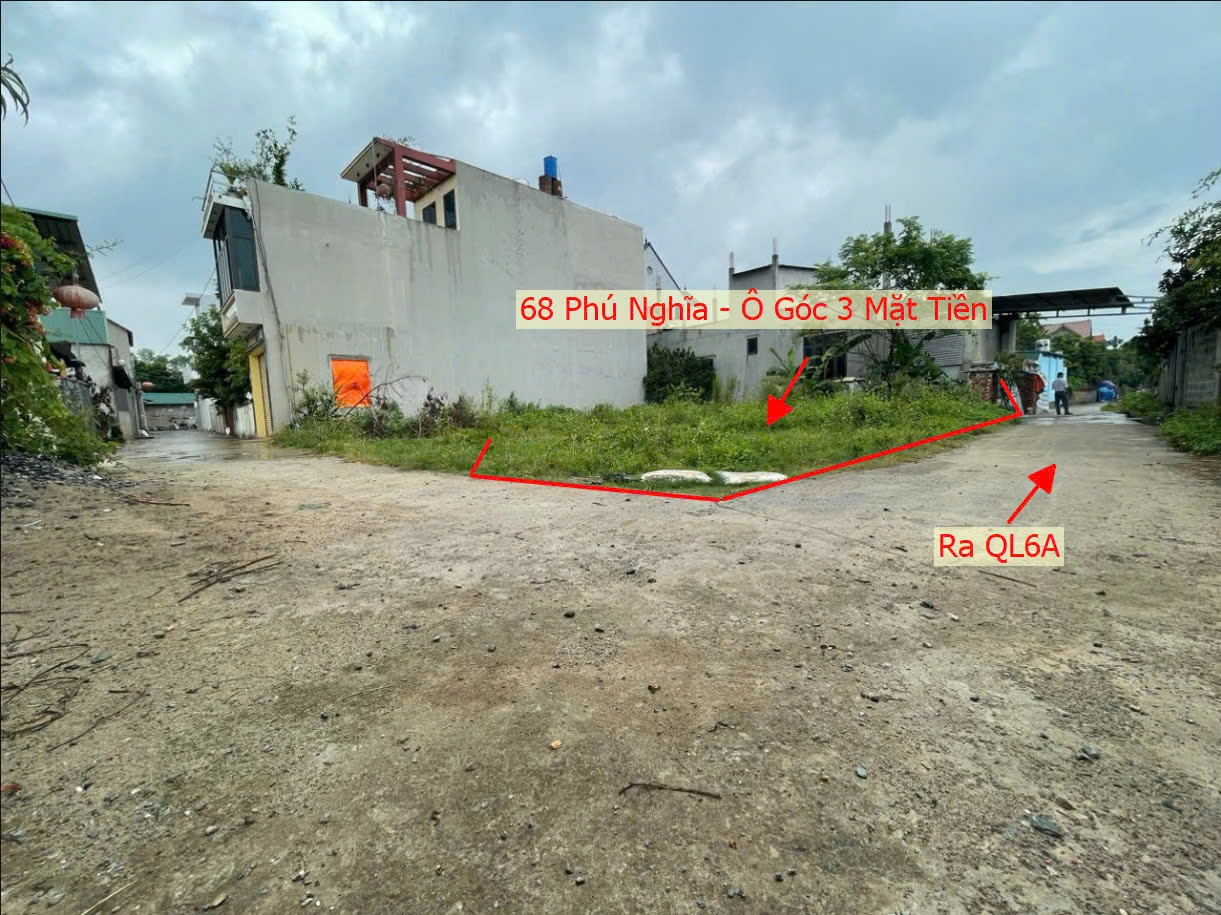 Hình ảnh Bán Lô Góc 3 Mặt Tiền Ô Tô Đỗ Tận Đất Sát Trục Kinh Doanh Gần QL6A Tại Phú Nghĩa Chương Mỹ 