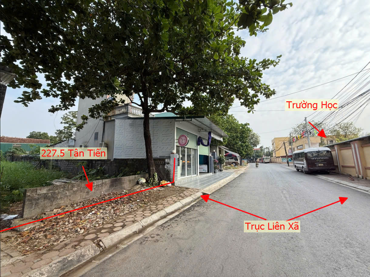 Hình ảnh Bán Đất Tân Tiến Măt Đường Kinh Doanh Liên Xã Đối Diện Trường Tiều Học Tân Tiến