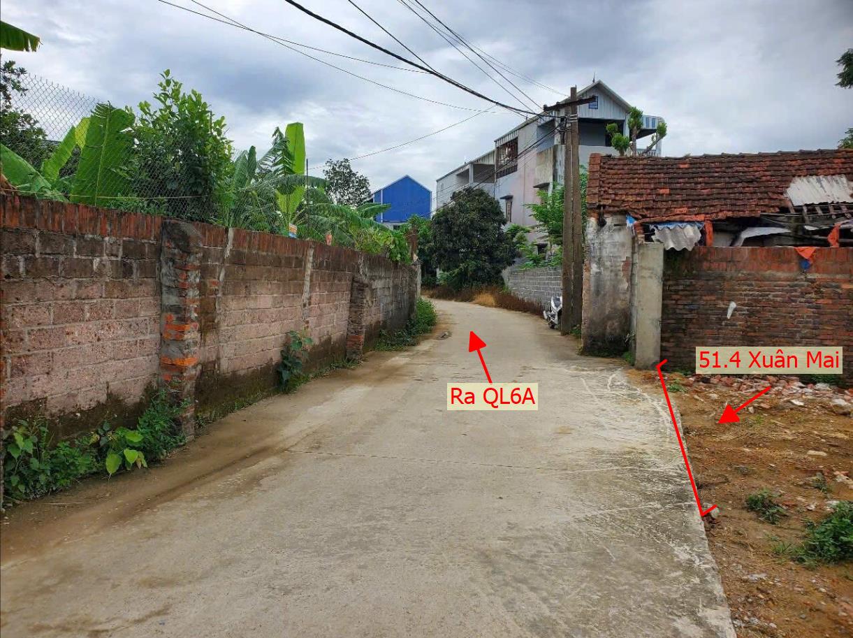 Hình ảnh Đất Phân Lô Xuân Mai 51.4m Đường Ô Tô Tránh Sát QL6A Đang Mở Rộng giá Chỉ Hơn 2 Tỷ