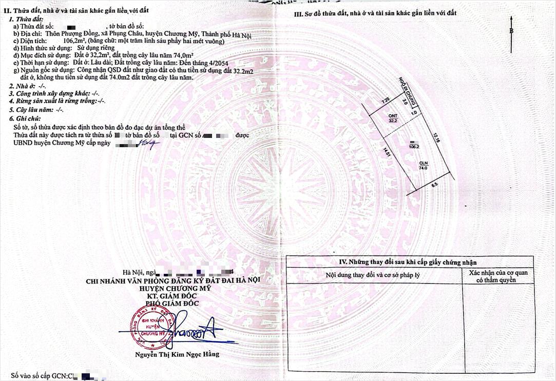 Hình ảnh Bán Thửa Đất 106.2m Tại Phụng Châu Sát Trục Chính Kinh Doanh Liên Xã Giá Chỉ Vài Tỷ