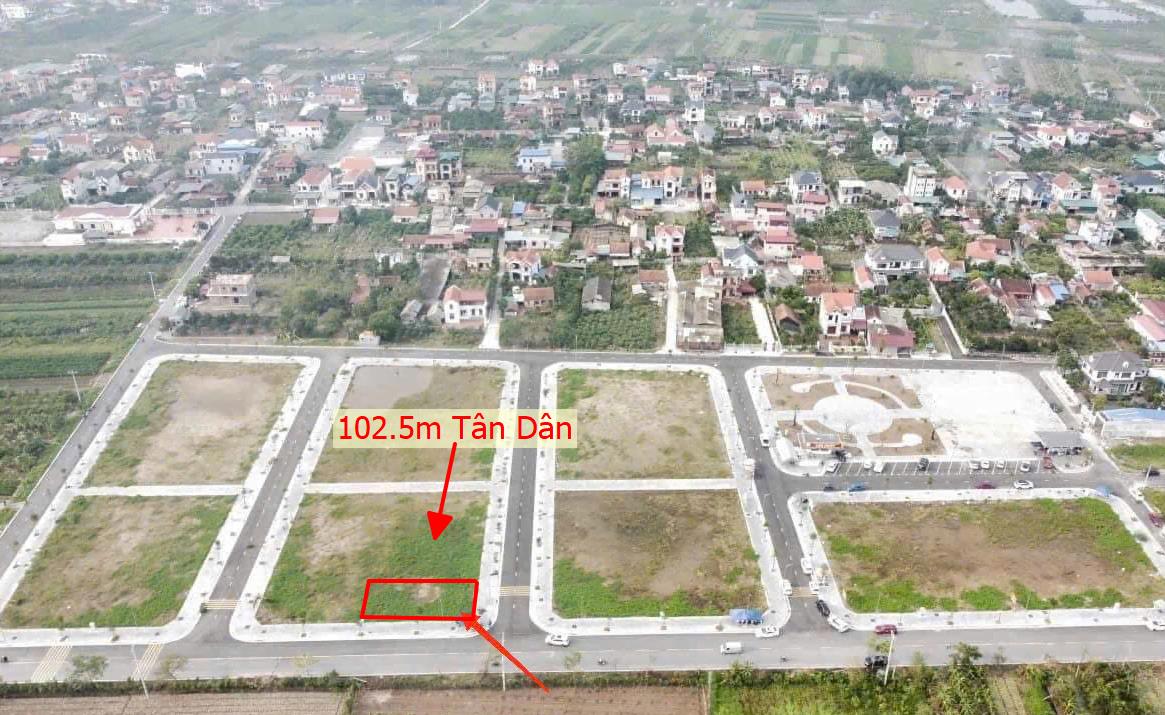 Hình ảnh Bán Lô Đất 102.5m Tại Tân Dân Lô Góc 2 Mặt Tiền Bám Đường Bê Tông Ô Tô Tránh Nhau Gần Các Dự Án Lớn Giá Đầu Tư