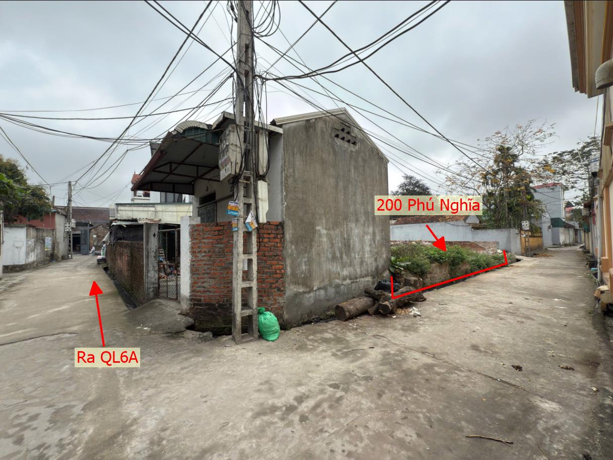 Hình ảnh Bán Đất Phú Nghĩa Ngay Sát Mặt Đường Kinh Doanh QL6A Đang Mở Rộng Gần Trung Tâm Hành Chính Xã 