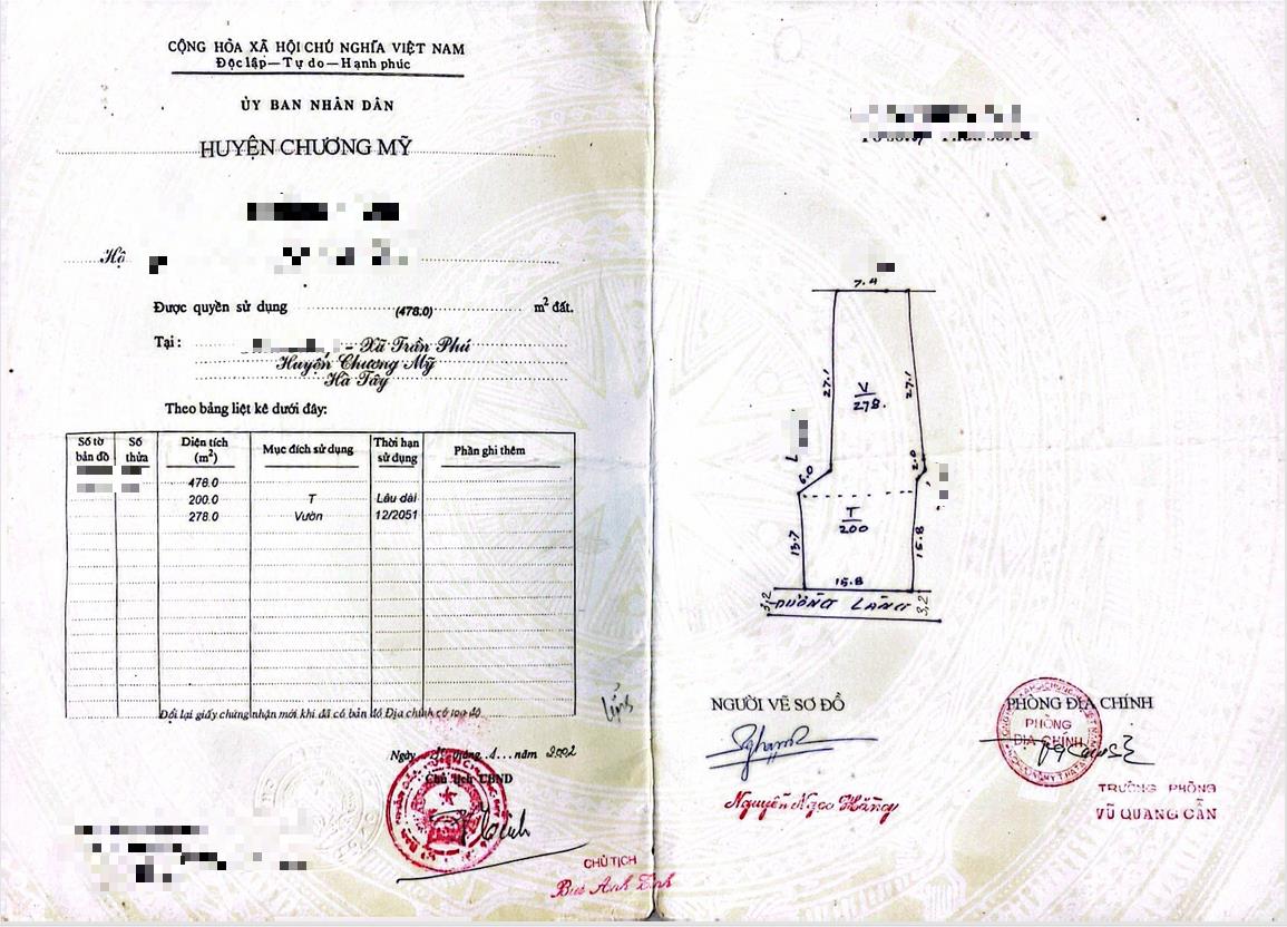 Hình ảnh Bán Thửa Đất 478m Tại Trần Phú Chương Mỹ Gần Trục Kinh Doanh Liên Xã Gần QL21A