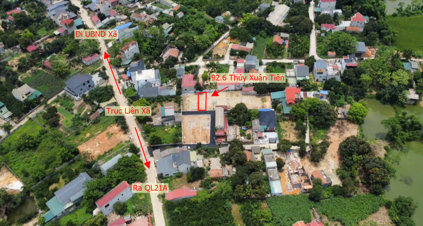 Hình ảnh Đất Phân Lô Thủy Xuân Tiên Ô Tô Đỗ Tận Đất Ngay Sát Trục Kinh Doanh Liên Xã Gần QL21A 