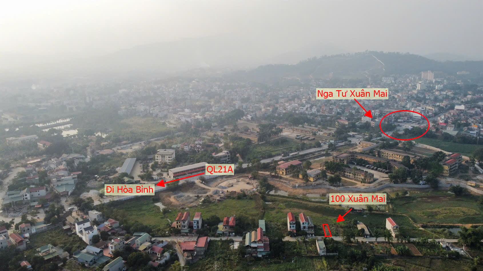 Hình ảnh Bán Đất Đấu Giá Khu Đồng Vai Thị Trấn Xuân Mai Ngay Sát QL21A Gần Ngã Tư Xuân Mai 