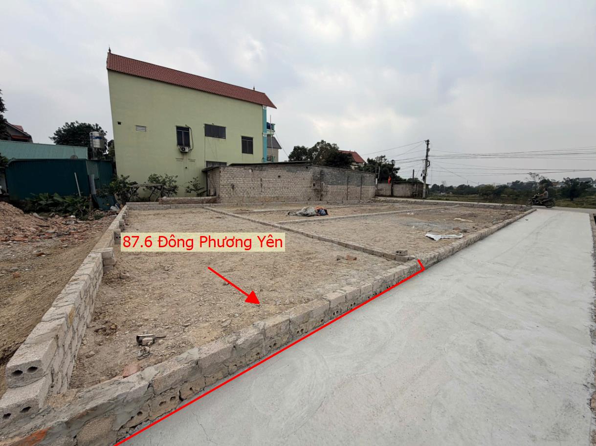 Hình ảnh Bán Thửa Đất 87.6m Tại Đông Phương Yên Sát Mặt Đường Kinh Doanh Ngay Gần QL6A Đang Triển Khai Mở Rộng