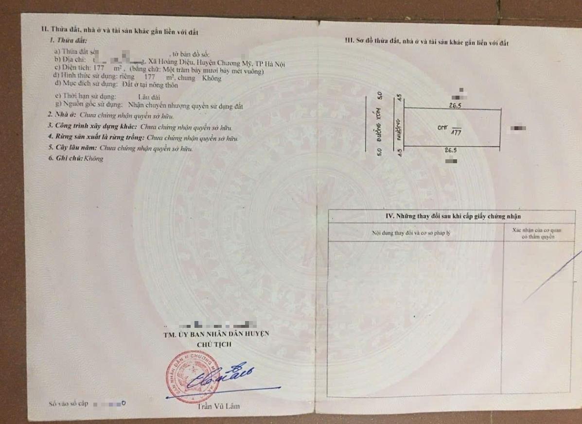 Hình ảnh Bán Đất Full Thổ Cư 177m Tại Hoàng Diệu Trục Chính Kinh Doanh Thôn Giá Chỉ Vài Tỷ