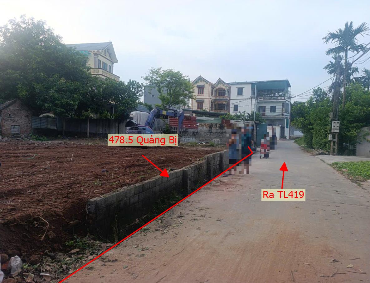Hình ảnh Bán Lô Góc 2 Mặt Tiền 478.5m Tại Quảng Bị Ô Tô Đỗ Tận Đất Gần Mặt Đường Kinh Doanh TL419