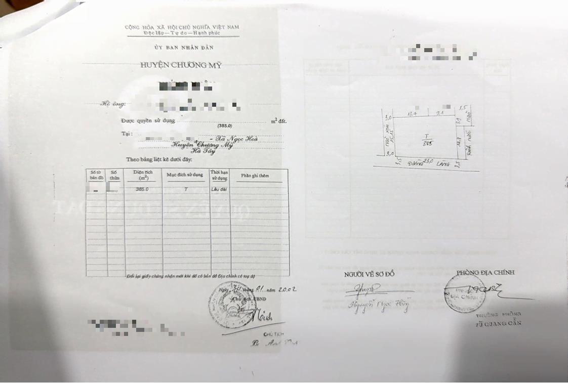 Hình ảnh Bán Lô Góc 3 Mặt Tiền Full Thổ Cư 385m Tại Ngọc Hòa Ô Tô Đỗ Tận Đất Ngay Gần QL6A Đang Mở Rộng