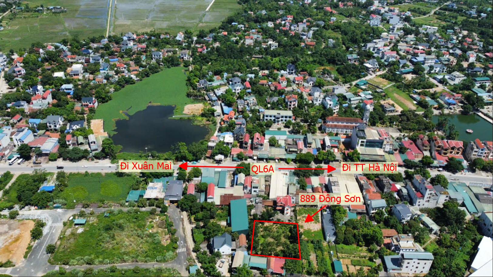 Hình ảnh Bán Thửa Đất 889m Tại Đông Sơn Sát Trục Chính Kinh Doanh Gần QL6A Đang Triển Khai Mở Rộng