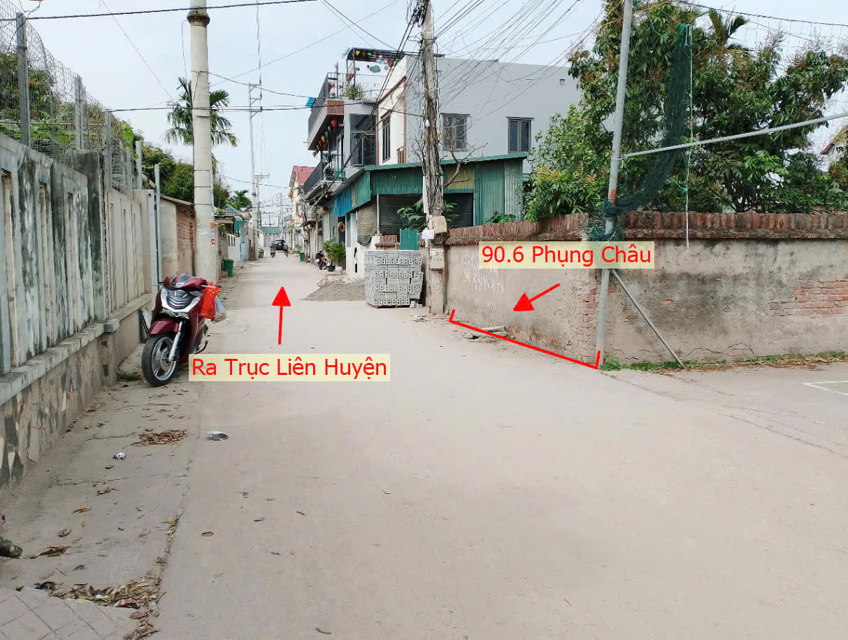 Hình ảnh Bán Thửa Đất 90.6m Tại Phụng Châu Ô Tô Đỗ Tận Đất Ngay Sát Sân Bóng Thôn Giá Chỉ Vài Tỷ 