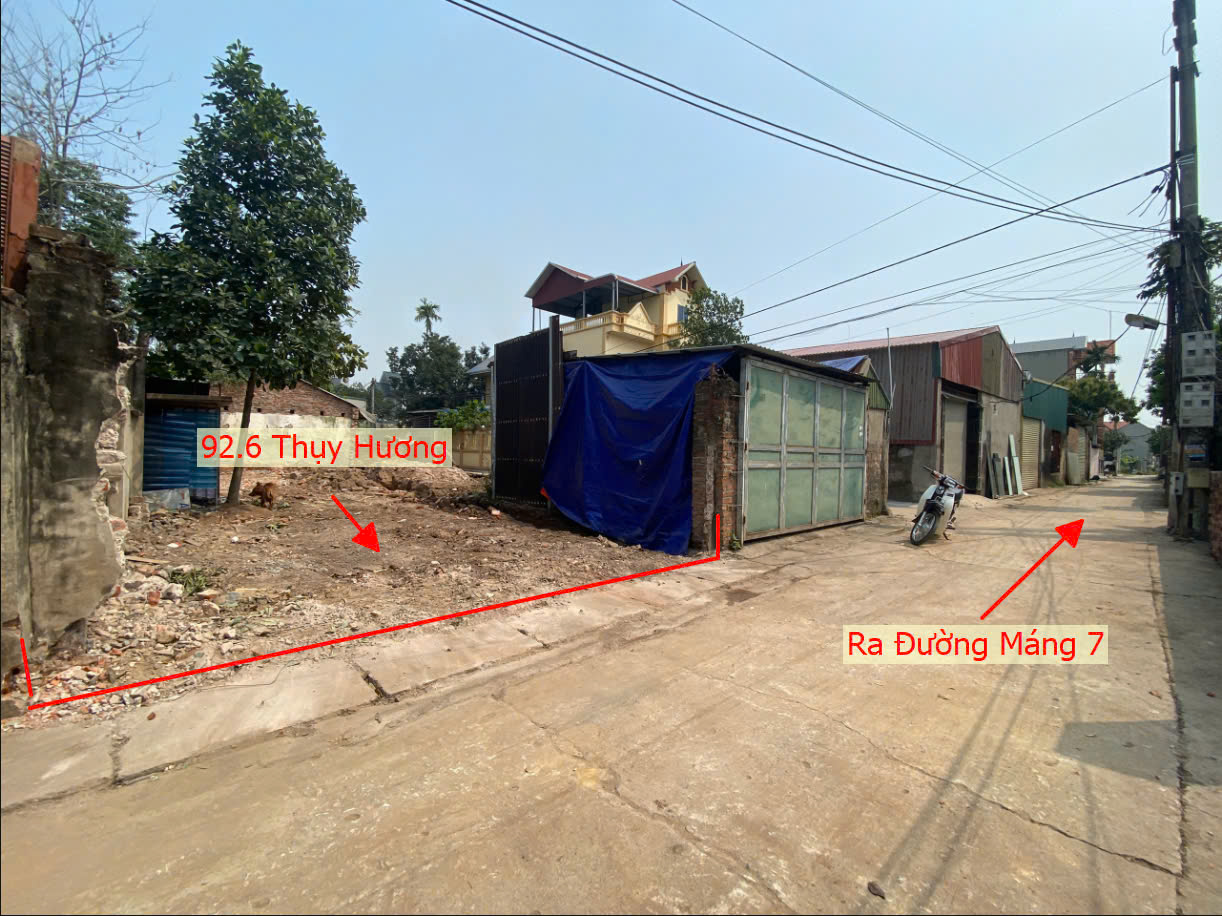 Hình ảnh Bán Thửa Đất Full Thổ Cư 92,9M2 Tại Thụy Hương Ô Tô Đỗ Tận Đất Gần Trục Chính Liên Xã 