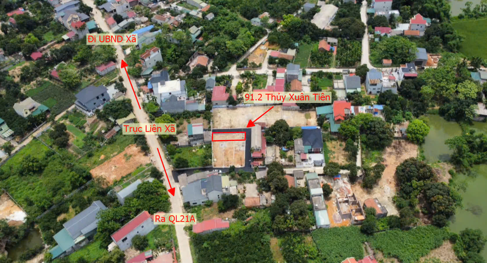 Hình ảnh Đất Phân Lô Thủy Xuân Tiên Ô Tô Đỗ Tận Đất Ngay Sát Trục Kinh Doanh Liên Xã Gần QL21A 