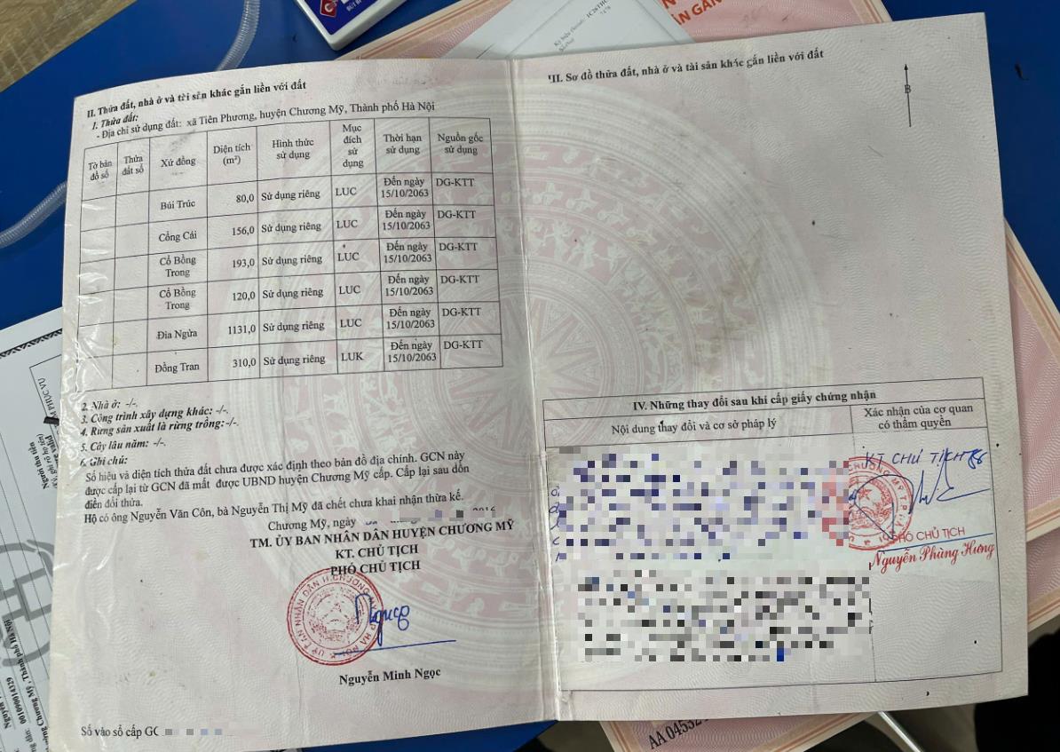 Hình ảnh Bất Động Sản Chương Mỹ Bán Đất Khu Vực Tiên Phương Gần Trục Chính Kinh Doanh 