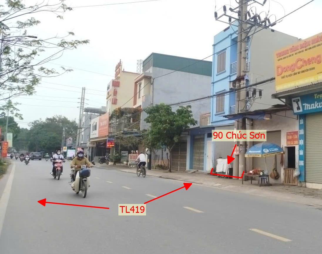 Hình ảnh Bất Động Sản Chương Mỹ Bán Lô Đất Khu Vực Chúc Sơn Bám Mặt Đường Kinh Doanh TL419 Cách Trường Chương Mỹ A Chỉ 200m