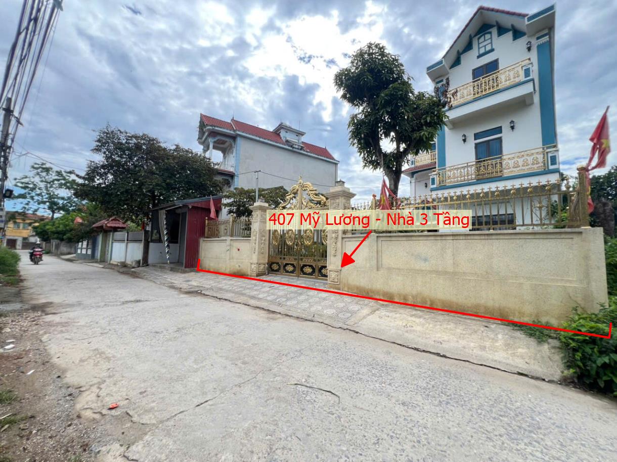 Hình ảnh Bất Động Sản Trần Phú Bán Nhà 3 Tầng Khu Vực Mỹ Lương Lô Góc 2 Mặt Trục Chính Kinh Doanh Thôn Gần Trường Học Các Cấp