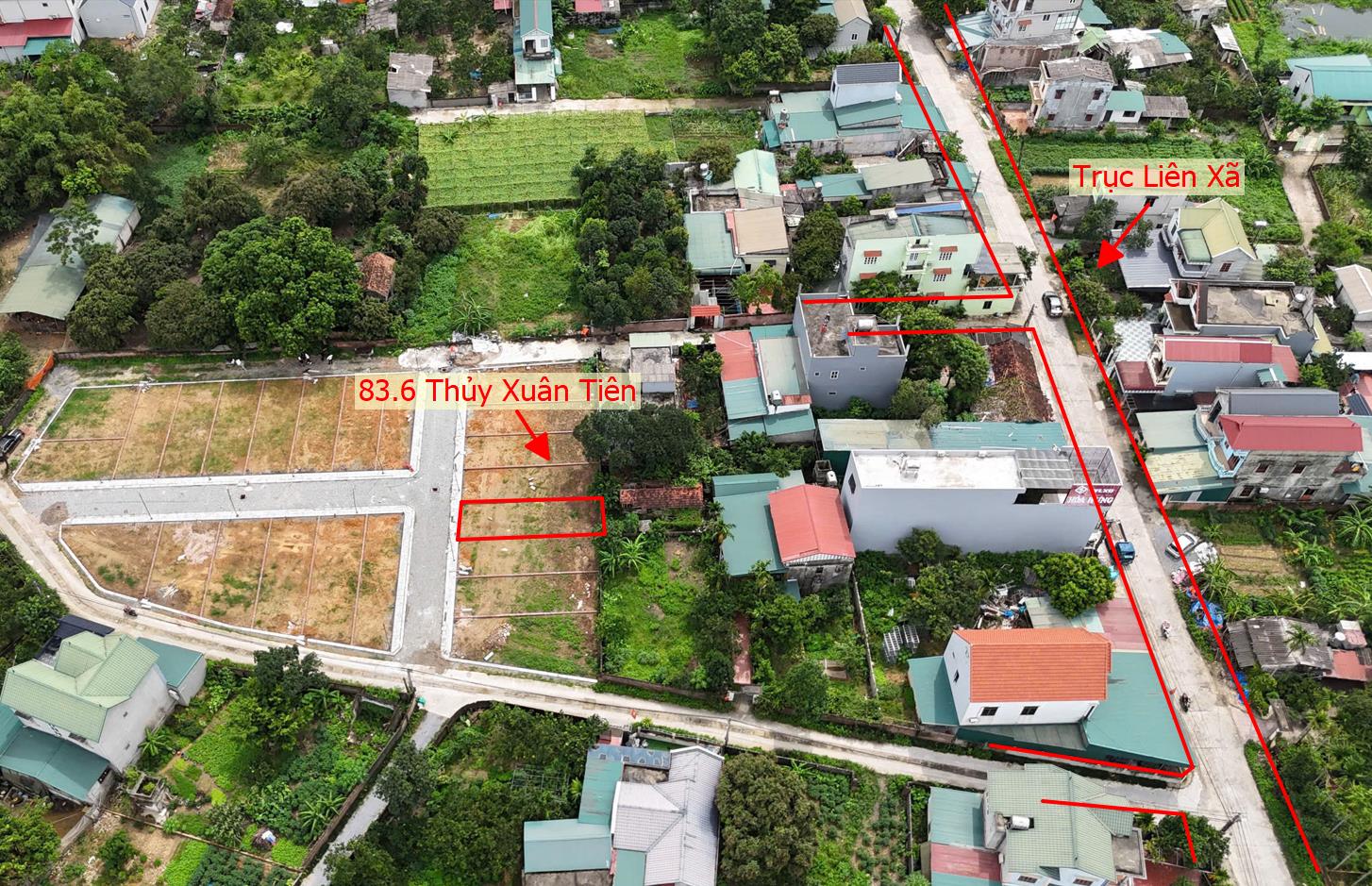 Hình ảnh Đất Phân Lô Xã Thủy Xuân Tiên Sát Mặt Đường Liên Xã Gần Trung Tâm Xã Thủy Xuân Tiên Giá Chỉ Hơn 2 Tỷ 