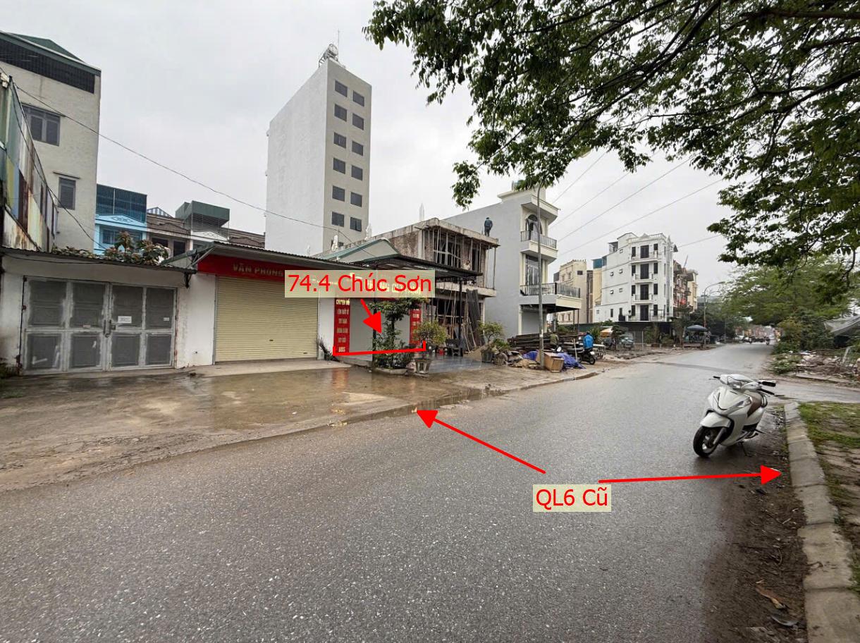 Hình ảnh Bất Động Sản Chương Mỹ Bán Đất Khu Vực Chúc Sơn Sẵn Nhà Cấp 4 Bám Mặt Đường Kinh Doanh QL6 Cũ 