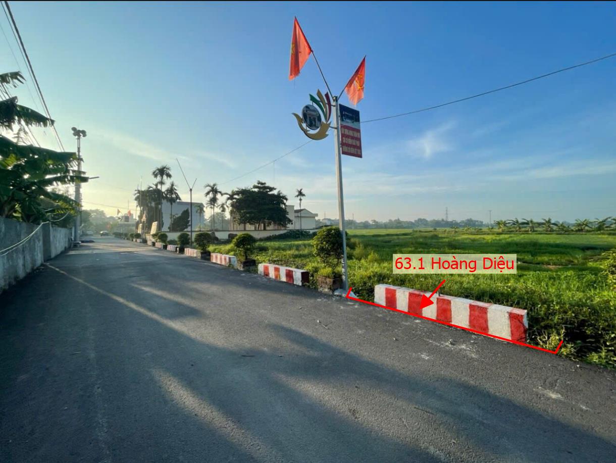 Hình ảnh Đất Đấu Giá Xã Hoàng Diệu 63.1M2 Lô Góc 2 Mặt Tiền Gần Trục Đường Liên Huyện Giá Chỉ Hơn 2 Tỷ