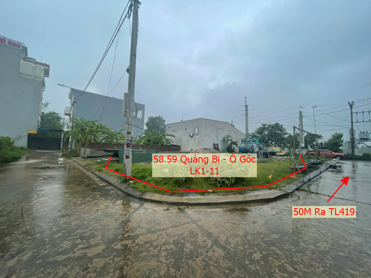 Hình ảnh Bán Lô Góc 2 Mặt Tiền Làn 2 TL419 Thuộc Khu Đấu Giá Rặng Ngái Quảng Bị 