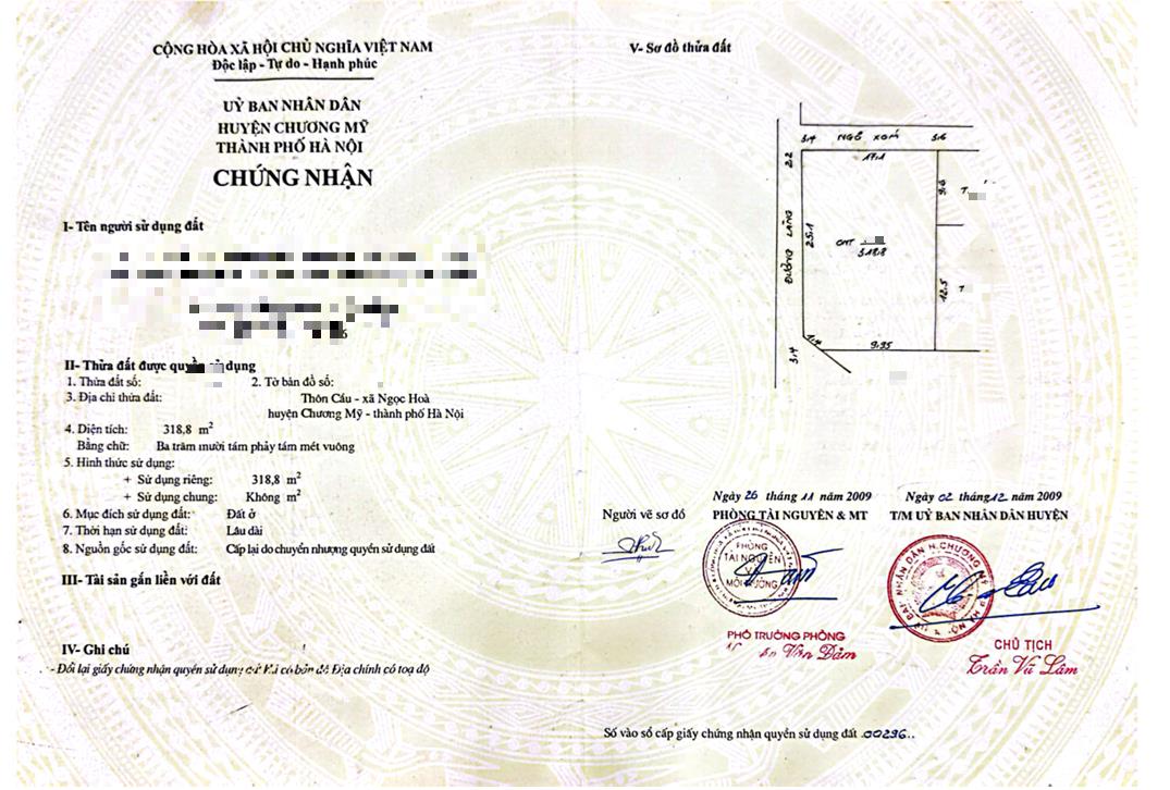 Hình ảnh Bất Động Sản Chương Mỹ Bán Đất Khu Vực Ngọc Hòa Lô Góc 2 Mặt Thoáng Full Thổ Cư Gần Trục Chính Kinh Doanh