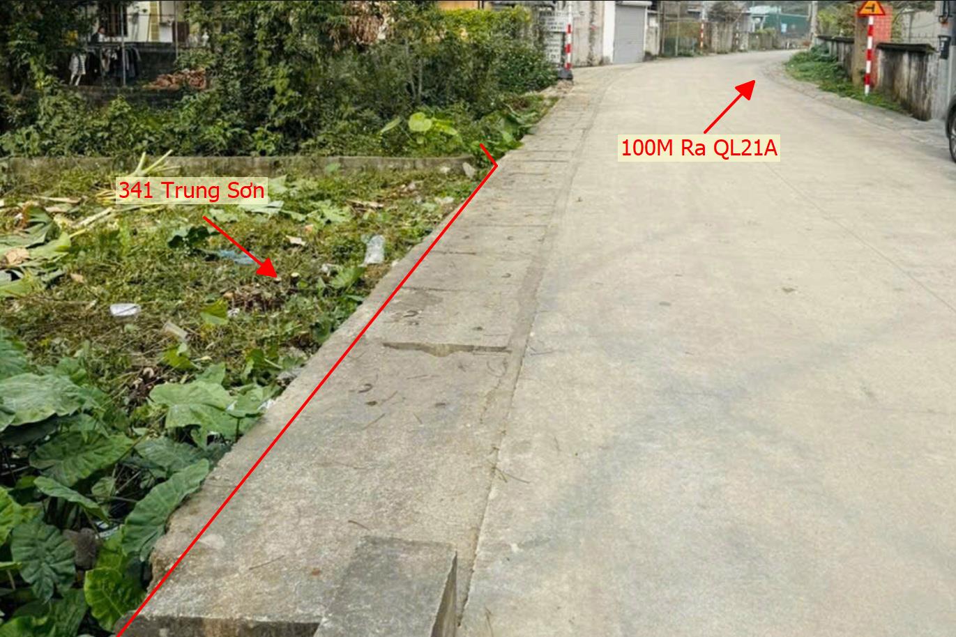 Hình ảnh Bán Lô Góc 2 Mặt Tiền Đường Ô Tô Tránh Sát Mặt Đường QL21A Tại Trung Sơn Lương Sơn