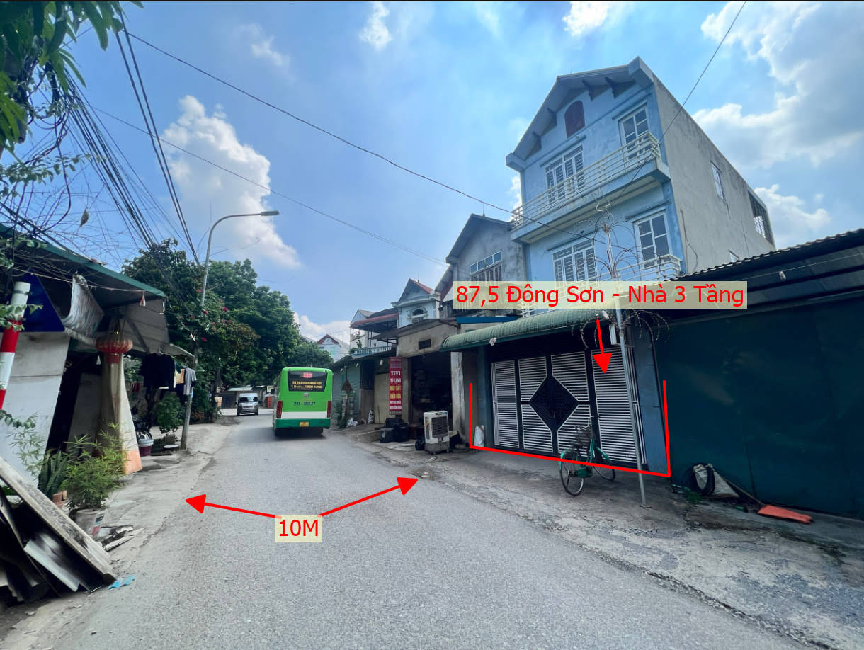 Hình ảnh Bán Nhà 3 Tầng Mặt Đường Kinh Doanh Liên Huyện Gần QL6A Đang Mở Rộng Tại Đông Sơn 