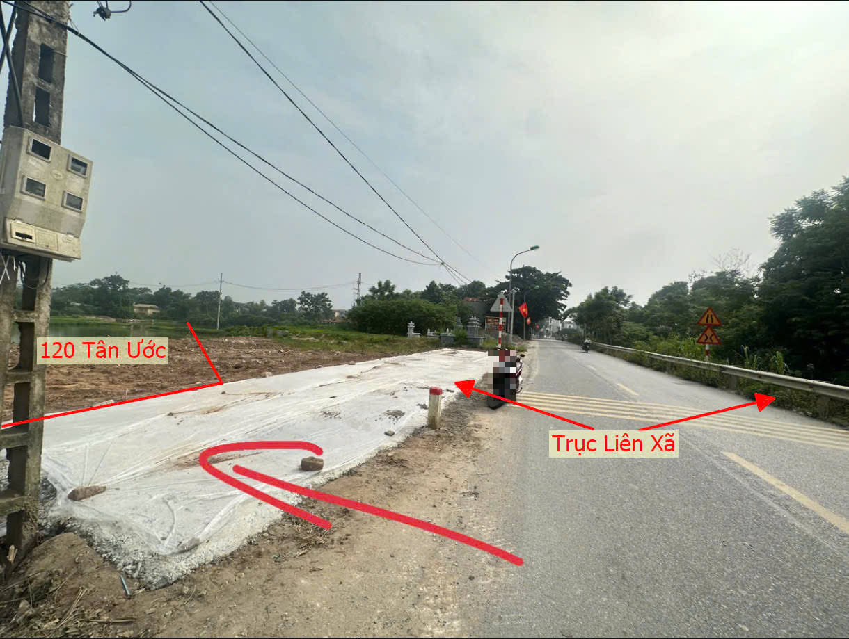 Hình ảnh Bán Đất Đấu Giá Tân Ước Bám Mặt Trục Chính Kinh Doanh Liên Xã (LK11) 