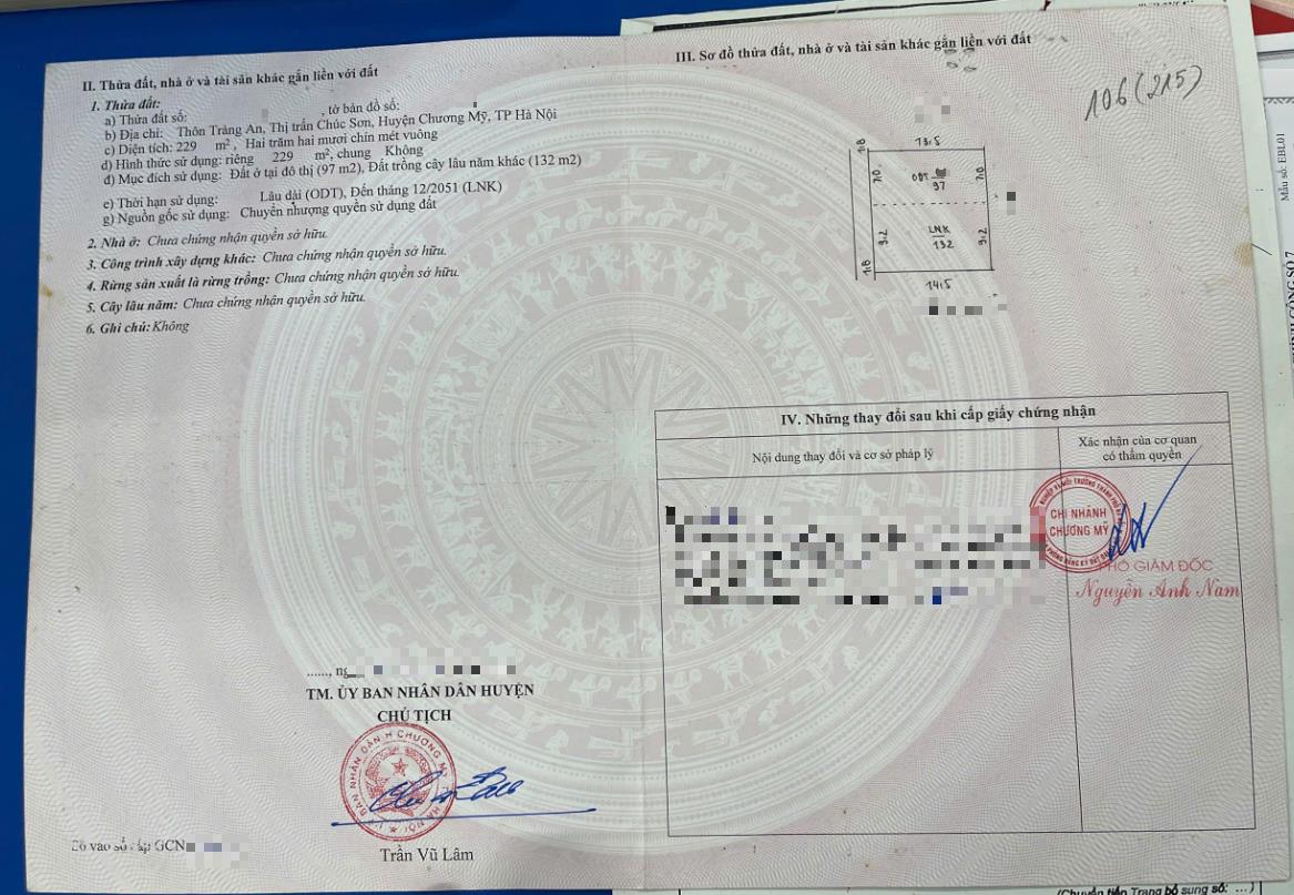 Hình ảnh Bất Động Sản Chương Mỹ Bán Đất Khu Vực Chúc Sơn Đường Thông Ô Tô Gần Trục Kinh Doanh Liên Xã
