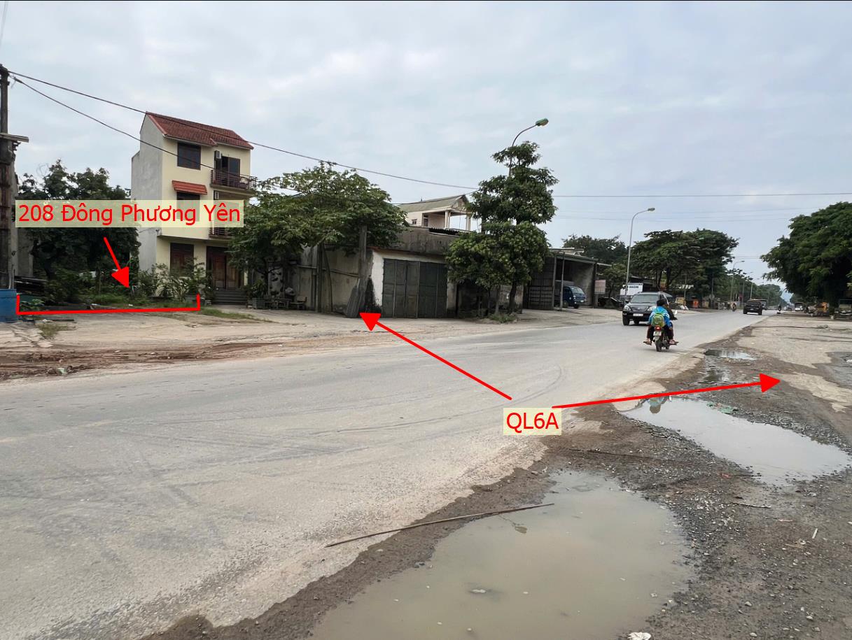 Hình ảnh Bán Đất Full Thổ Cư 208m Tại Đông Phương Yên Mặt Đường Kinh Doanh QL6A Đang Triển Khai Mở Rộng