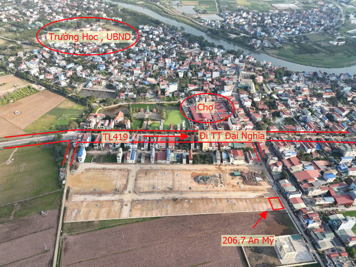 Hình ảnh Bán Lô Góc 2 Mặt Tiền Đường Ô Tô Tránh Sát Mặt Đường Kinh Doanh TL419 Ngay Trung Tâm Xã An Mỹ 