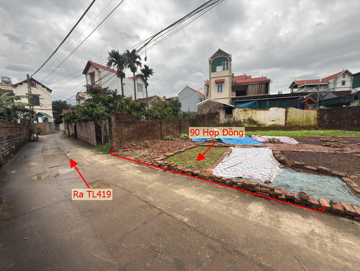 Hình ảnh Bán Thửa Đất 90m Tại Hợp Đồng Đường Thông Ô Tô Ngay Sát Mặt Đường Kinh Doanh TL419