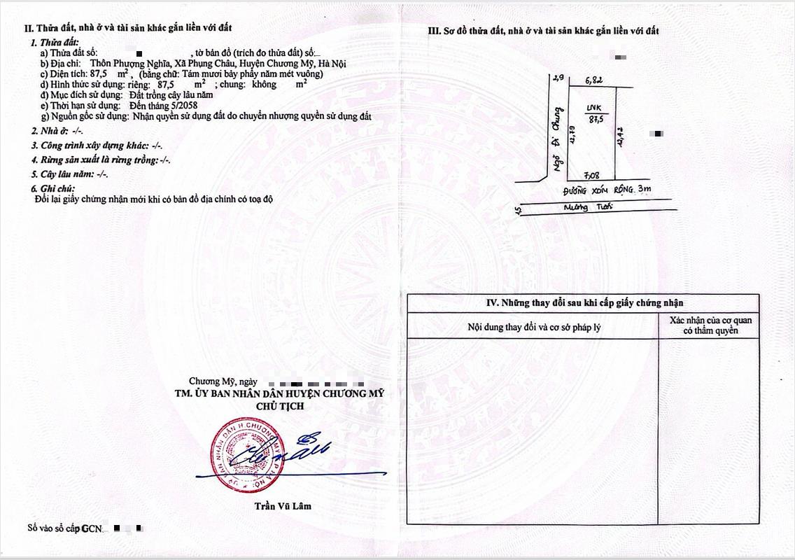 Hình ảnh Bán Lô Góc 2 Mặt Tiền 87.5m Tại Phụng Châu Ô Tô Vào Tận Đất Sát Trục Kinh Doanh Liên Xã 