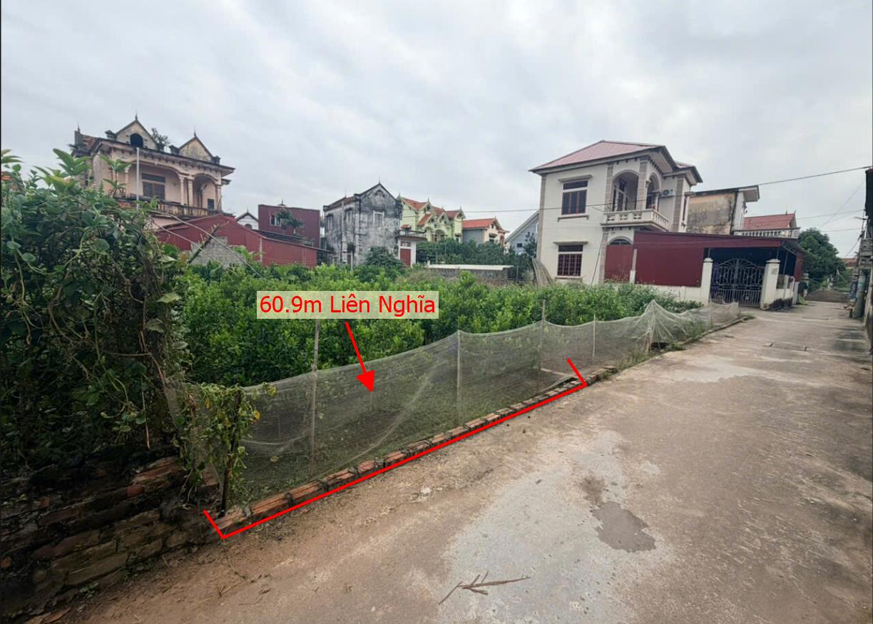 Hình ảnh Bán Lô Đất 60.9m Tại Liên Nghĩa Văn Giang Bám Đường Bê Tông Ô Tô Vào Tận Đất Dân Cư Đông Sổ Đỏ PhaspLys Rõ Ràng Giá Đầu Tư