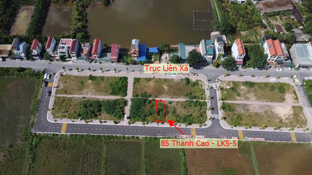 Hình ảnh Bán Đất Đấu Giá Thanh Cao Ngay Trung Tâm Xã Thanh Cao Sát Trục Chính Liên Xã (LK5-5)