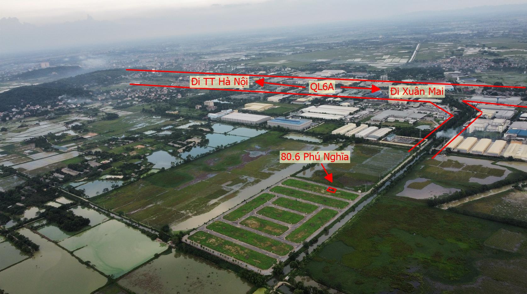 Hình ảnh Bất Động Sản Phú Nghĩa Bán Đất Dịch Vụ Đồng Trà Ngay Sau Cụm KCN Phú Nghĩa Gần QL6A Đnag Triển Khai Mở Rộng