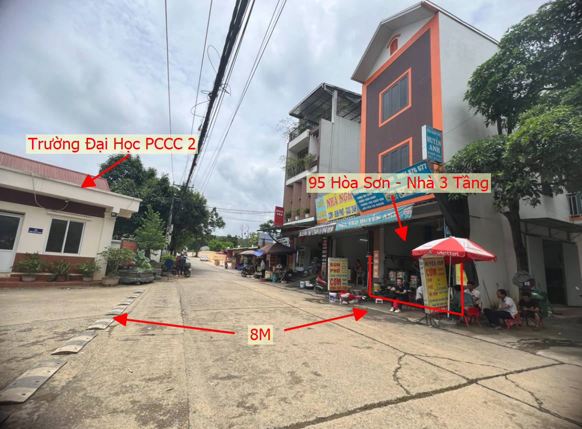 Hình ảnh Bán Nhà 3 Tầng Tại Hòa Sơn Lương Sơn Đối Diện Trường Đại Học PCCC 2