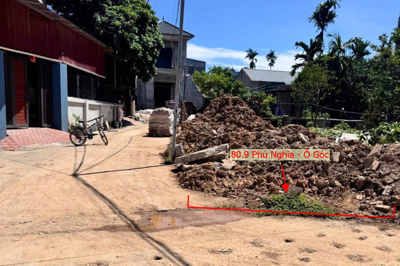 Hình ảnh Bất Động Sản Phú Nghĩa Bán Đất Khu Vực Xã Phú Nghĩa Lô Góc 2 Mặt Tiền Đường Thông Ô Tô Gần QL6A Đang Mở Rộng