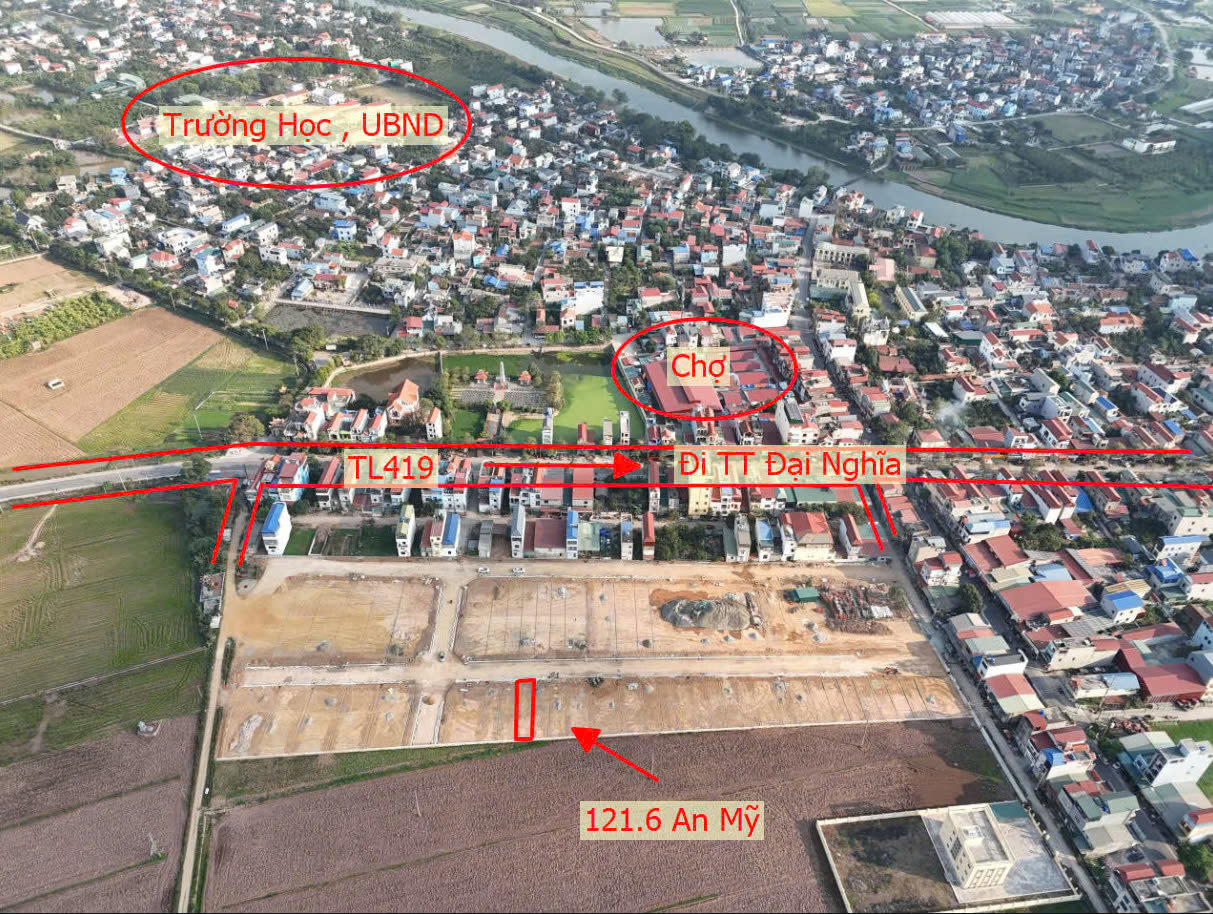 Hình ảnh Bán Đất Đấu Giá Khu Đồng Chùa Xã An Mỹ Sát TL419 Ngay Trung Tâm Xã An Mỹ Giá Chỉ Hơn Tỷ