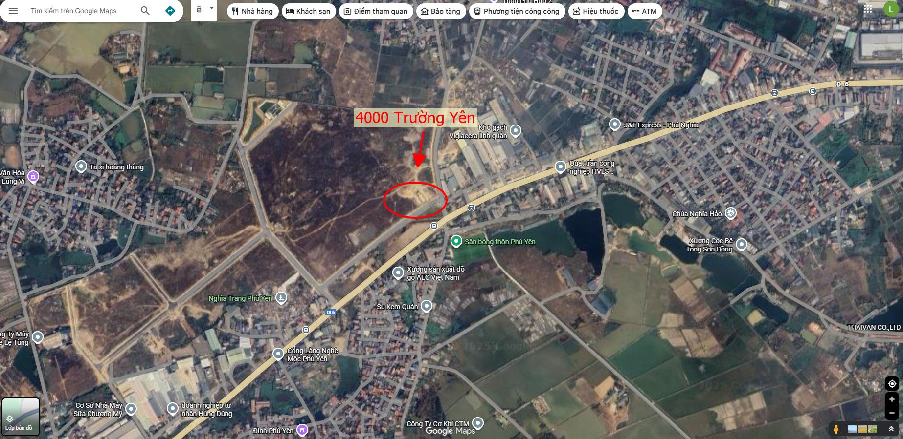 Hình ảnh Bán Lô Góc 2 Mặt Thoáng 4000m Tại Trường Yên Sát Mặt Đường QL6A Đang Mở Rộng