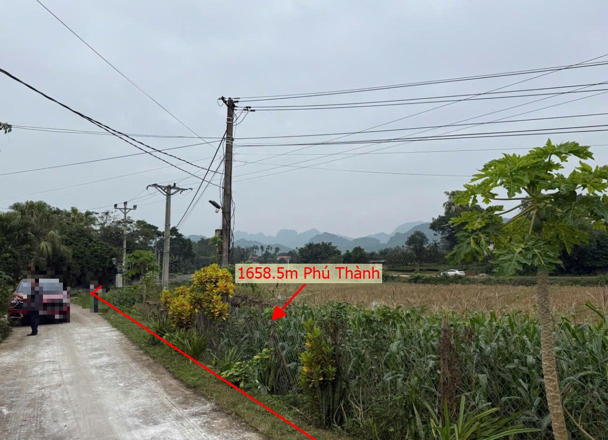 Hình ảnh Bán Lô Đất 1658.5m Tại Phú Thành Lạc Thủy Bám Đường Bê Tông Ô Tô Vào Tận Đất Dân Cư Đông Đúc Thân Thiện Sổ Đỏ Pháp Lý Rõ Ràng Giá Đầu Tư