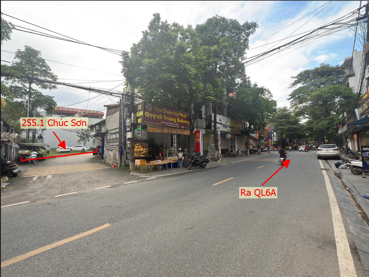 Hình ảnh Bán Thửa Đất Full Thổ Cư 255.1m Ngay Trung Tâm Thương Mại Chúc Sơn Gần Đường QL6A