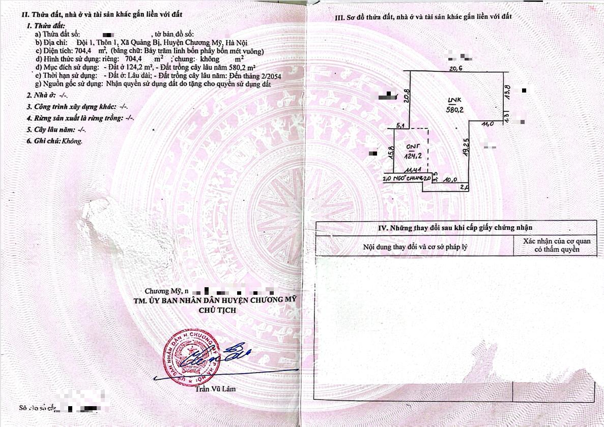 Hình ảnh Bán Thửa Đất 704.4m Tại Quảng Bị Ô Tô Đỗ Tận Đất Sát Mặt Đường Kinh Doanh TL419