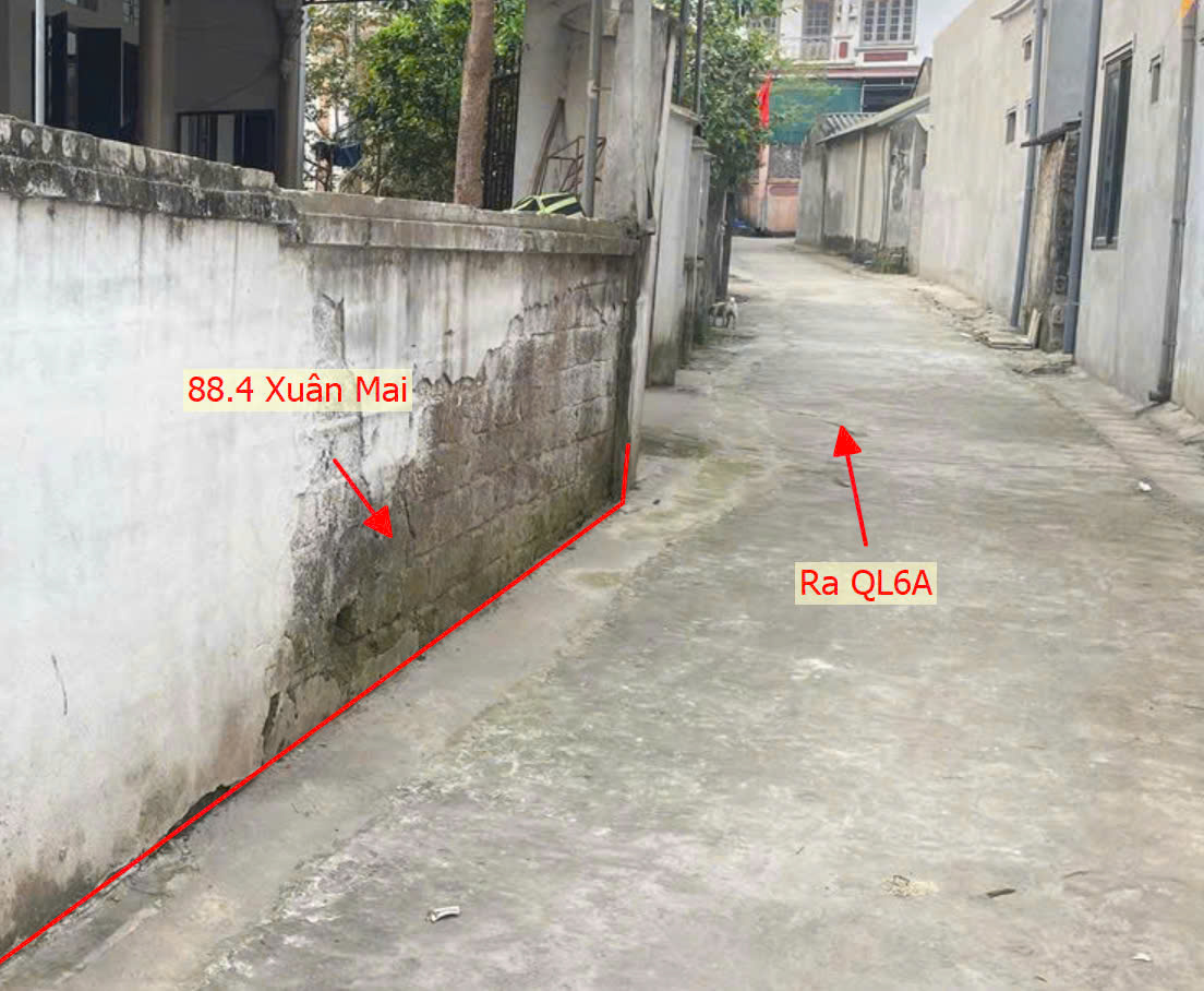 Hình ảnh Bán Đất Full Thổ Cư 88.4m Tại Thị Trấn Xuân Mai Sát Mặt Đường Kinh Doanh QL21A Gần Ngã Tư Xuân Mai 